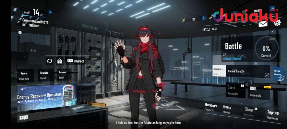 Interface Punishing Gray Raven. duniaku.com/Adhitya Daniel