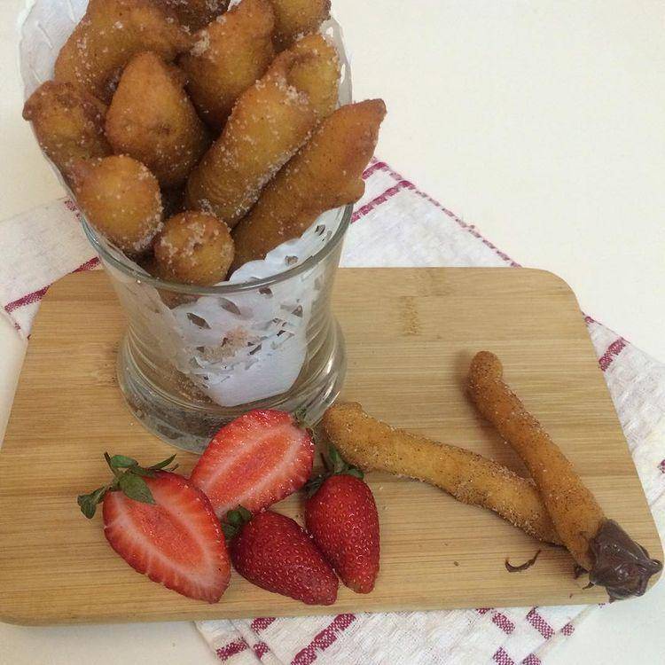 Ilustrasi churros ubi (instagram.com/peachpiku)