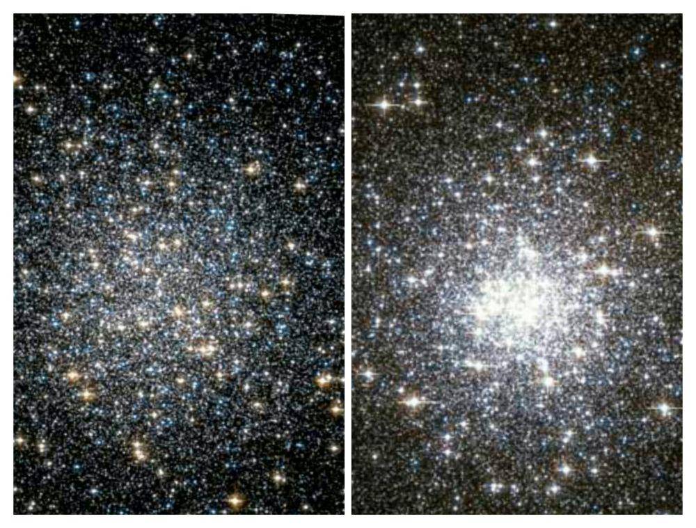 citra Messier 13 dan Messier 93 (dok. Teleskop Hubble)