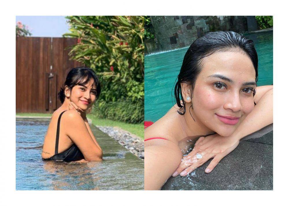 potret Vanessa Angel saat di kolam renang (instagram.com/vanessaangelofficial)