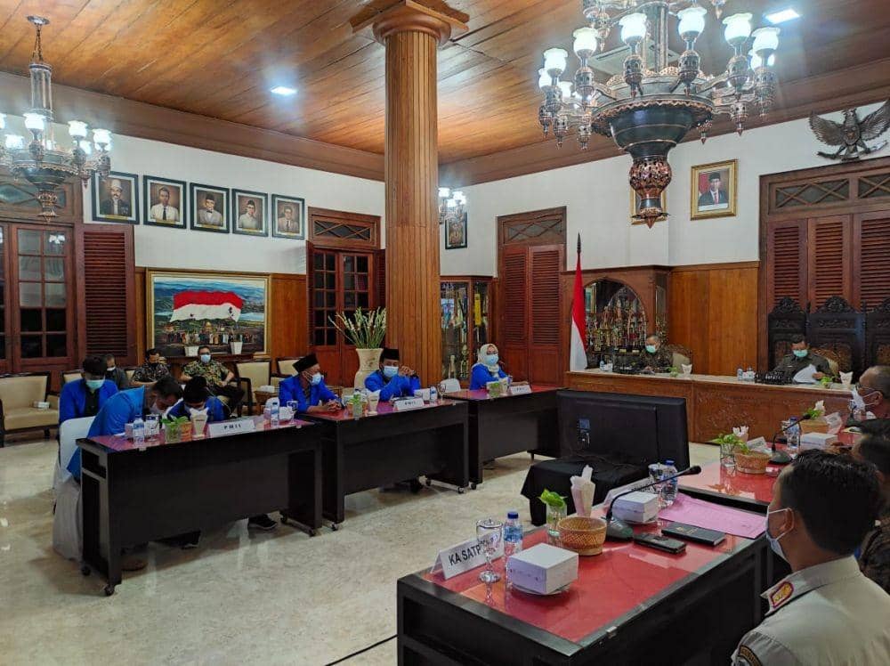 PC PMII Tulungagung sedang beraudiensi dengan Bupati. IDN Times/ istimewa