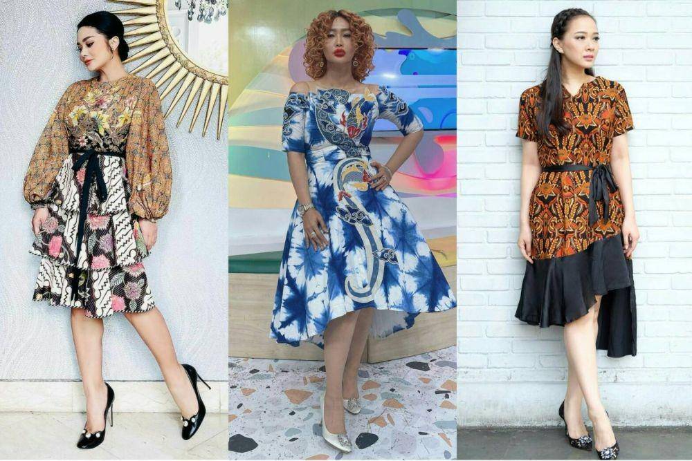 Dress batik (instagram.com/krisdayantilemos/ | instagram.com/inul.d/| nstagram.com/yuanitachrist/)