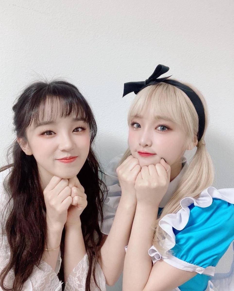 Yuqi dan Yena (twitter.com/yuqiupdates)