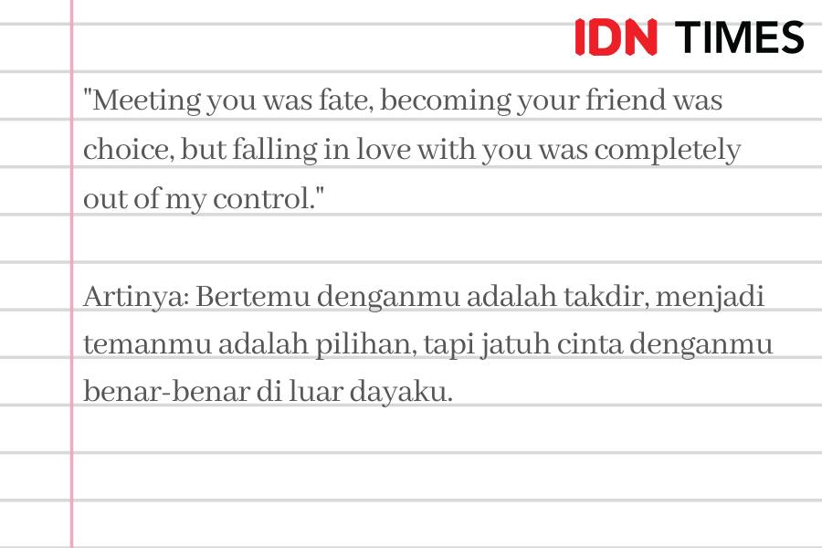 Caption Bahasa Inggris romantis (IDN Times/M. Tarmizi Murdianto)