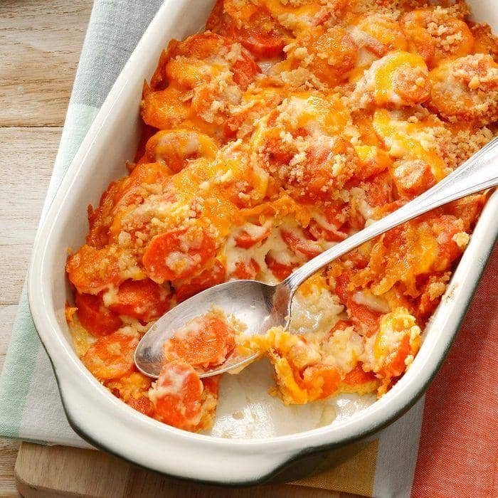 creamy carrot casserole (www.tasteofhome.com)