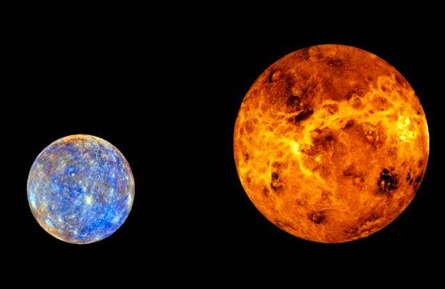 ilustrasi perbandingan planet Venus dan Merkurius (algulf.net)