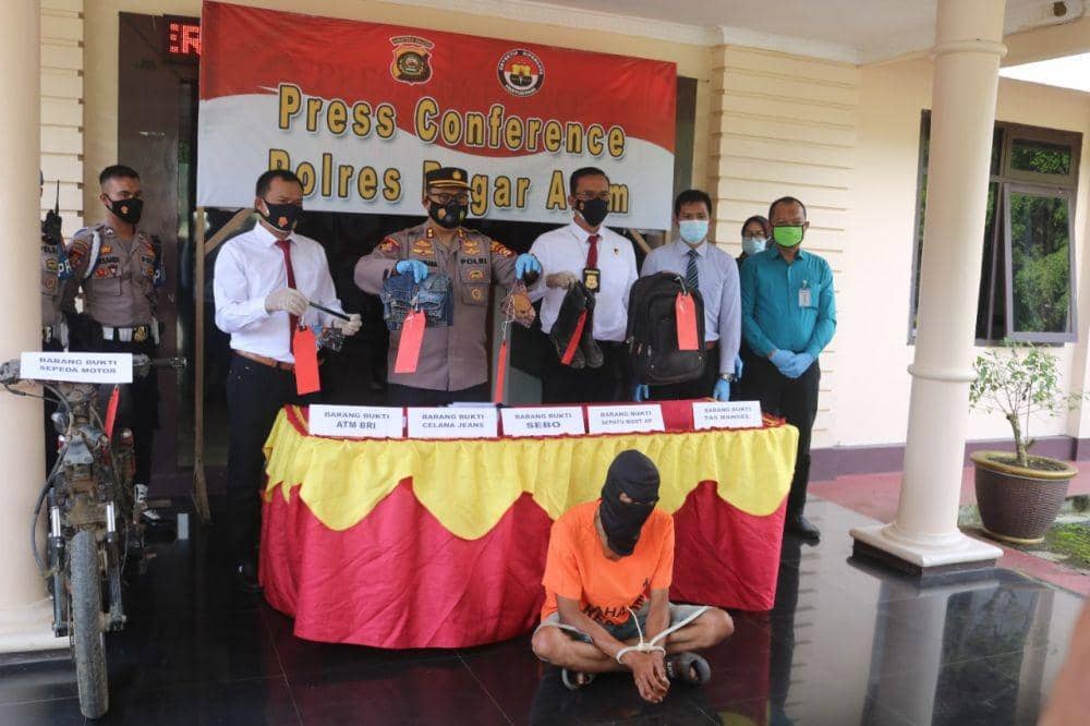 Utang Judi Online, Mantan Satpam di Pagar Alam Sumsel Rampok Bank