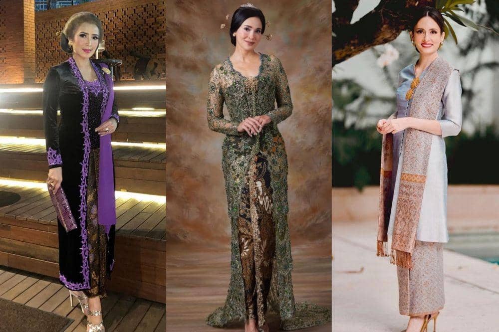 10 Ide Kebaya Panjang ala Istri Pejabat, Nuansa Klasik tapi Cetar!