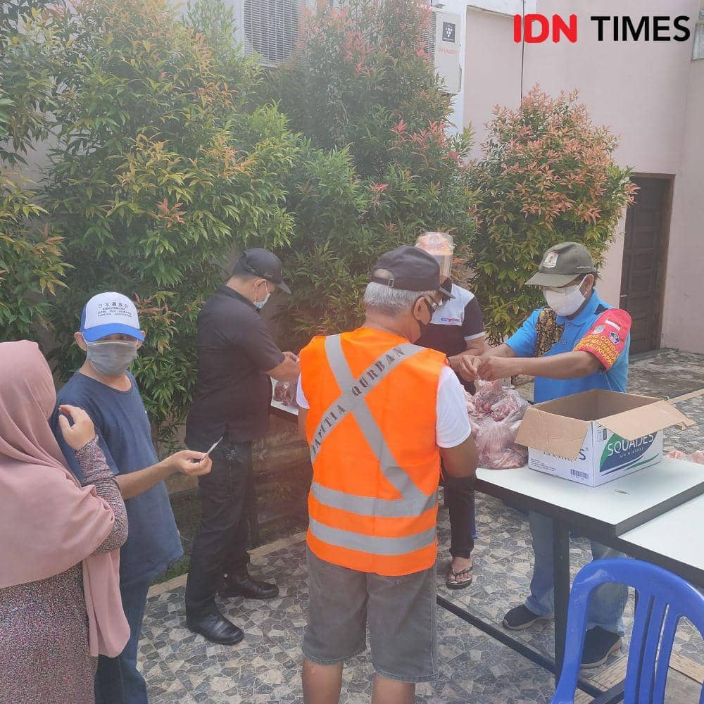 Penyembelihan hewan kurban di Balikpapan Kaltim. (IDN Times/Hilmansyah)