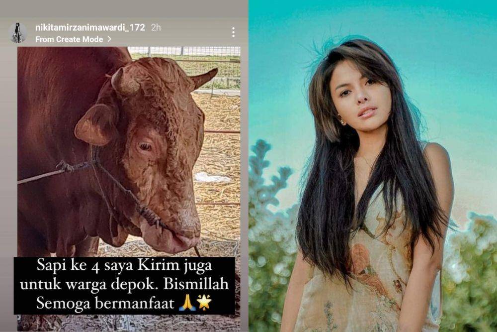 Nikita Mirzani kurban 5 sapi (Instagram.com/nikitamirzanimawardi)
