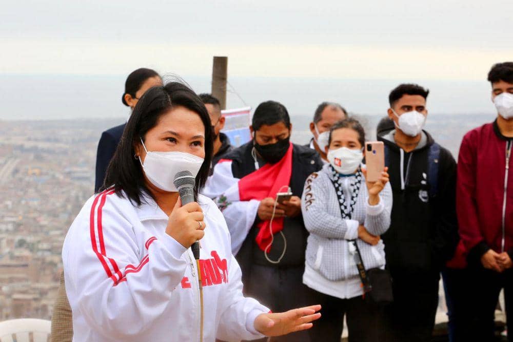 Keiko Fujimori ketika kampanye. (Twitter.com/Keiko Fujimori)