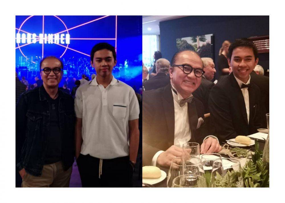 Tantowi Yahya dan putranya (instagram.com/tantowiyahyaofficial)