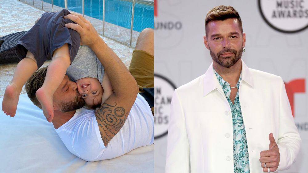 foto kolase Ricky Martin, Renn Martin-Yosef | Ricky Martin (instagram.com/ricky_martin | instagram.com/latinamas)