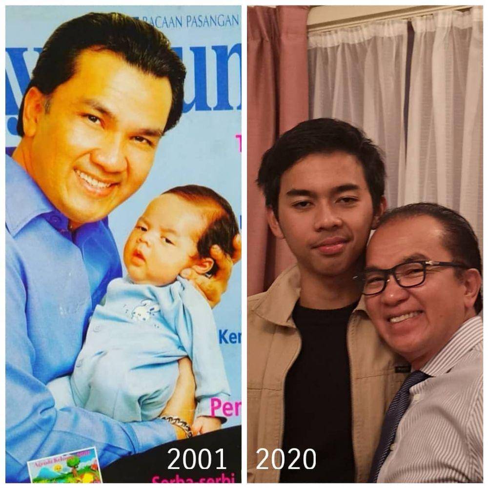 Tantowi Yahya dan putranya (instagram.com/tantowiyahyaofficial)