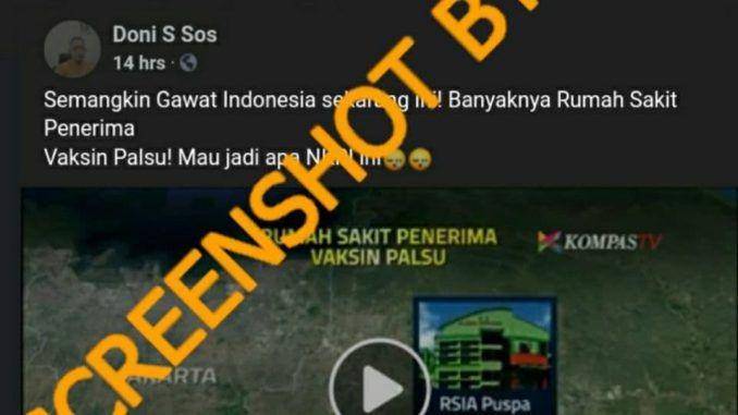 Tangkapan layar akun hoaks/ @turnbackhoaks