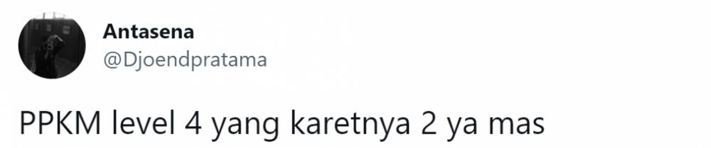 cuitan lucu PPKM (twitter.com/Djoendpratama)