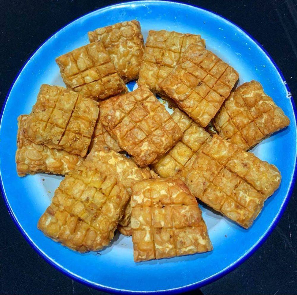 Ilustrasi tempe goreng (instagram.com/fei_cooking)