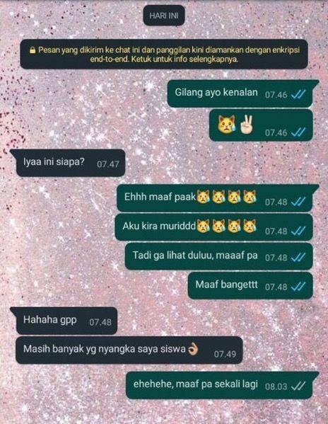 chat siswa kocak (twitter.com/wooctea)
