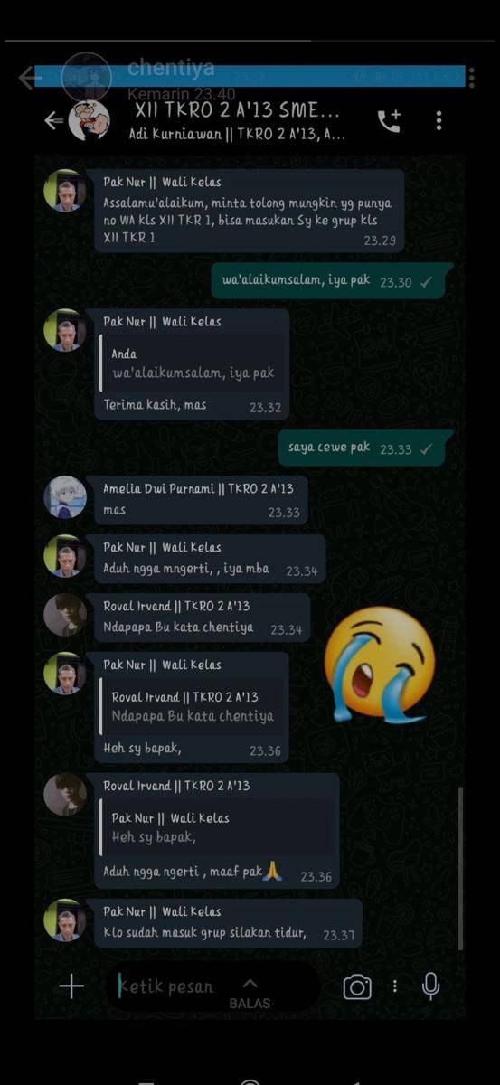 chat siswa kocak (twitter.com/21artme)