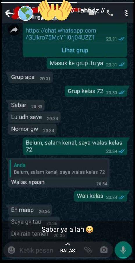 chat siswa kocak (twitter.com/gOtchamilkeu)