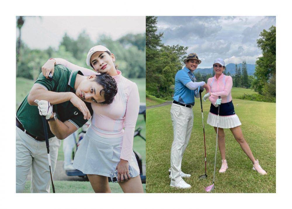 potret Vanessa Angel dan suami main golf (instagram.com/vanessaangelofficial)