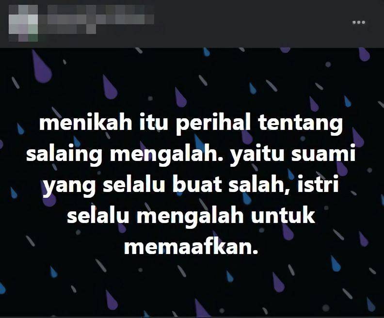 status Facebook tentang pernikahan (instagram.com/recehtapiviral)