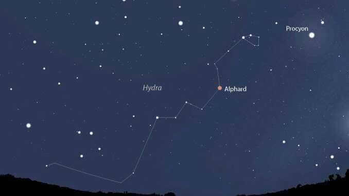 ilustrasi konstelasi Hydra (dok. Stellarium)