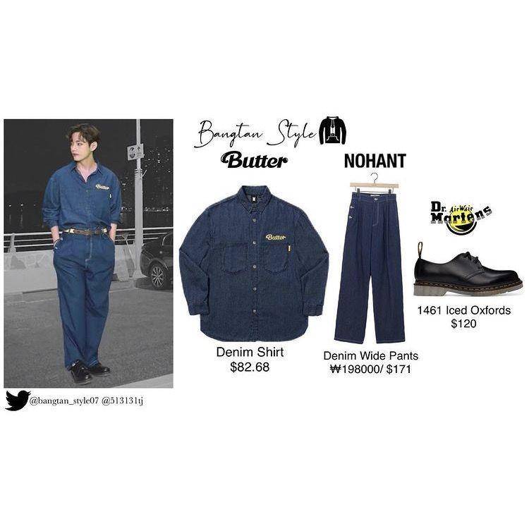 Harga outfit BTS Permission to Dance "Anywhere" (instagram.com/bangtanstyle.7)