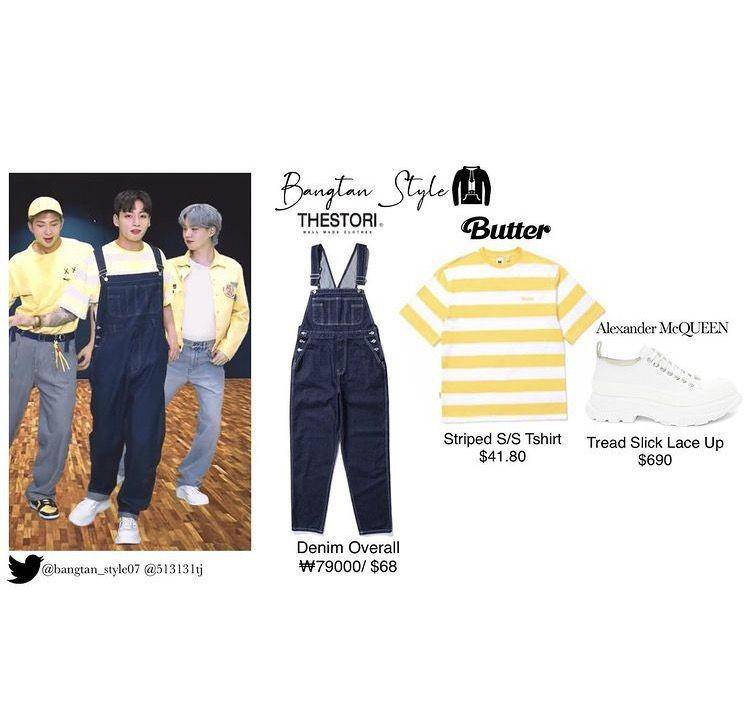 Harga outfit BTS Permission to Dance "Anywhere" (instagram.com/bangtanstyle.7)