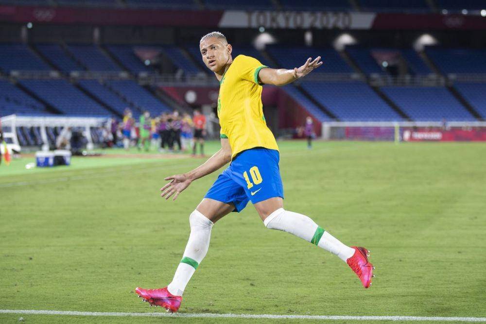 Penyerang Brasil di Olimpiade Tokyo 2020, Richarlison. (royalbluemersey.sbnation.com).
