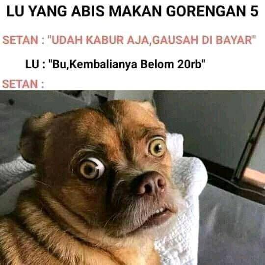 meme ekspresi setan (instagram.com/rakyat_plus_62)