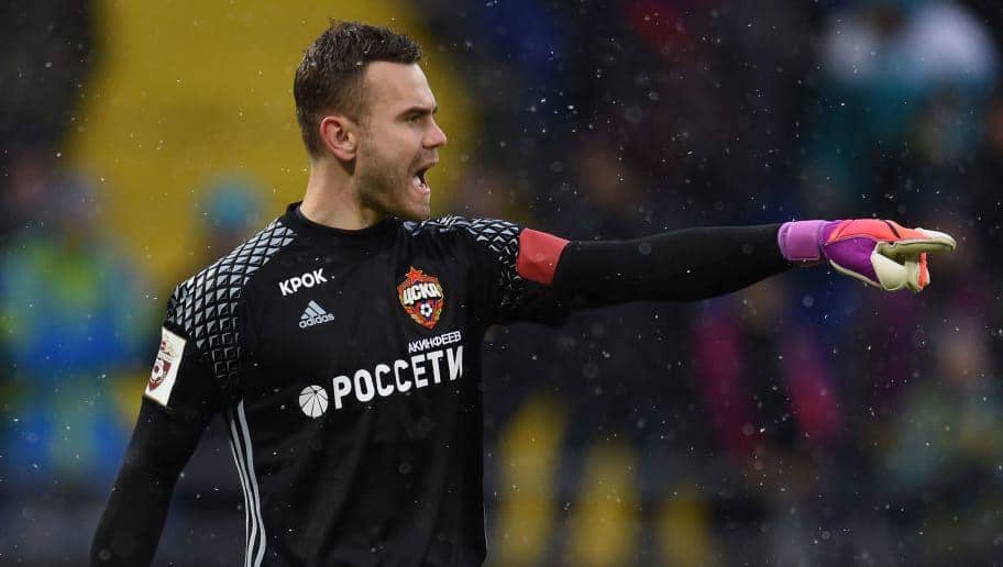 potret Igor Akinfeev  bersama CSKA Moscow (90min.com)