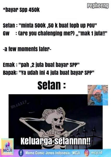 meme ekspresi setan (instagram.com/mcji.id)