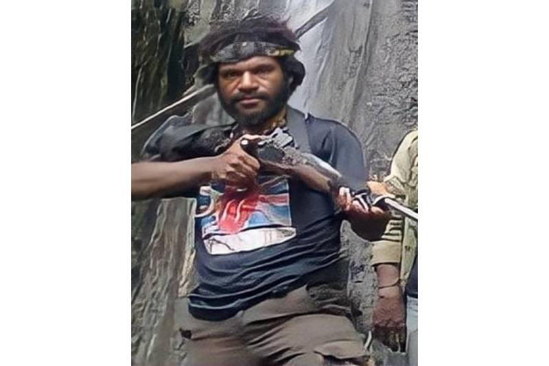 DPO Polres Puncak Jaya, Papua, Osimin Wenda. (dok. Humas Satgas Nemangkawi)