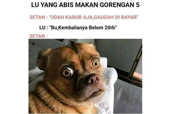 meme ekspresi setan (instagram.com/rakyat_plus_62)