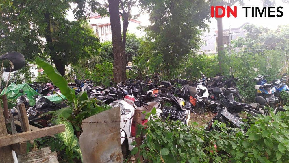 Pos Laka Lantas Satlantas Polrestabes Makassar. IDN Times/Sahrul Ramadan