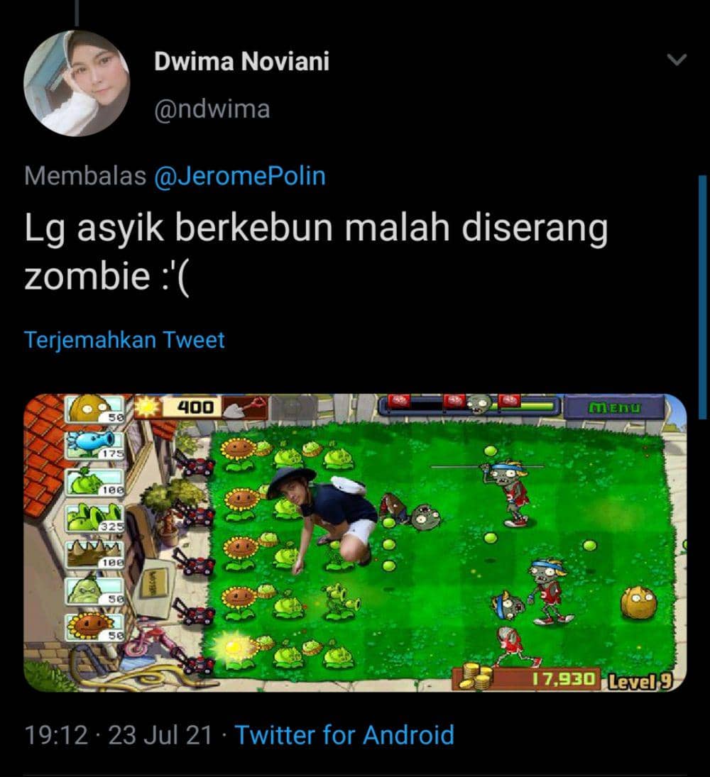 Dieditin Netizen, 10 Potret Kocak Berkebun ala Jerome Polin
