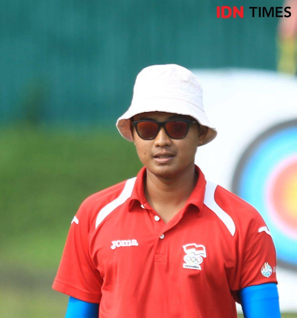 Atlet panahan Indonesia, Riau Ega Agatha. (IDN Times/Herka Yanis)