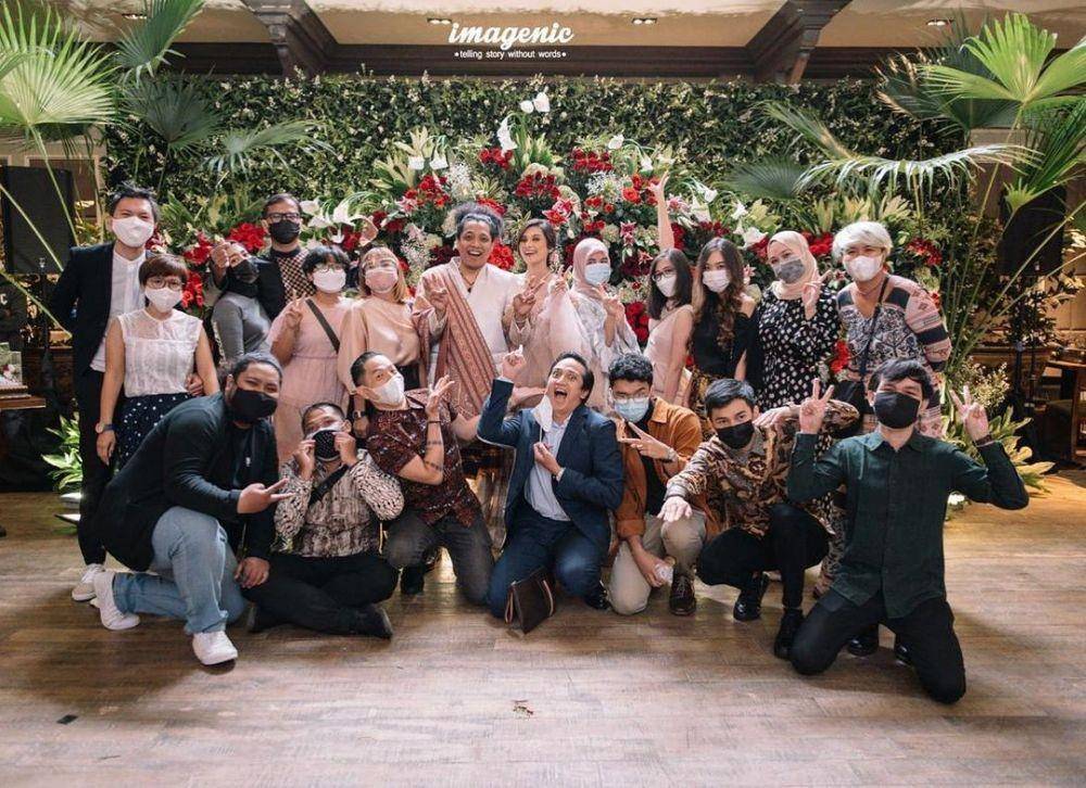Pernikahan Arie Kriting dan Indah Permatasari. (Instagram.com/imagenic)