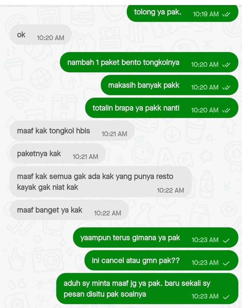 alasan ojek online lama (twitter.com/semangatdongg)