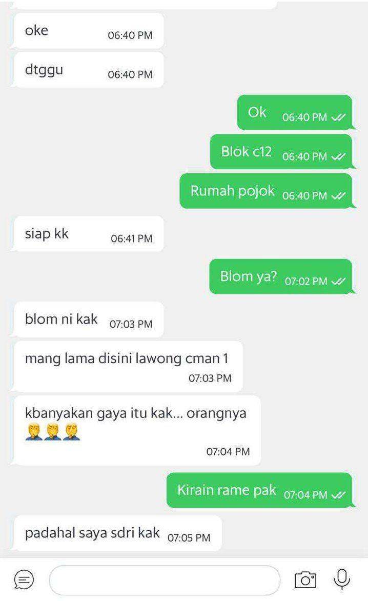 alasan ojek online lama (twitter.com/jjeonsky)