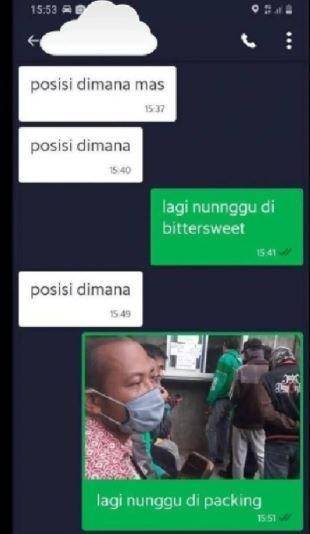 alasan ojek online lama (instagram.com/lambeonlen)