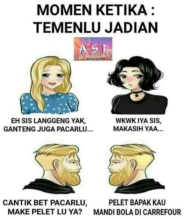 meme beda cewek dan cowok (instagram.com/majelis_humor_indonesia)