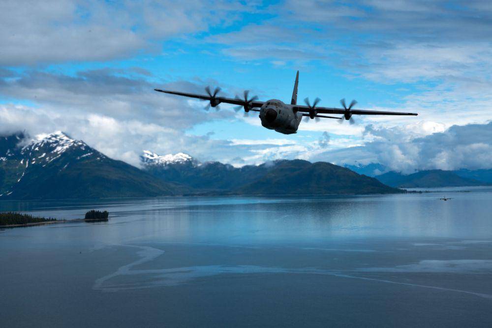 Pesawat militer AS saat terbang. (twitter.com/usairforce)