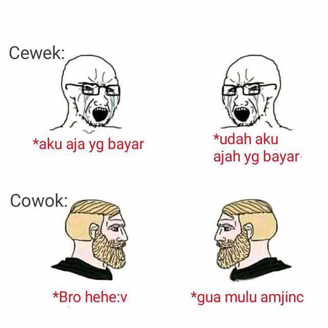 meme beda cewek dan cowok (instagram.com/memes.comik.indonesia)