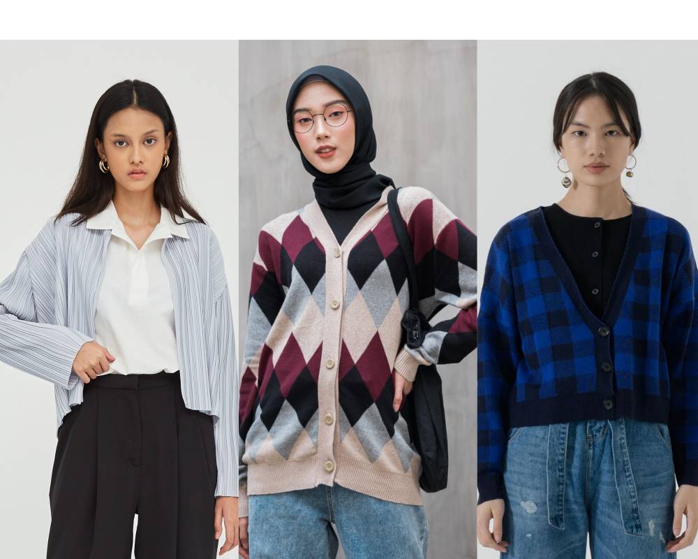 Foto produk cardigan. (shopatvelvet.com / myrubylicious.com / instagram.com/3mongkis)