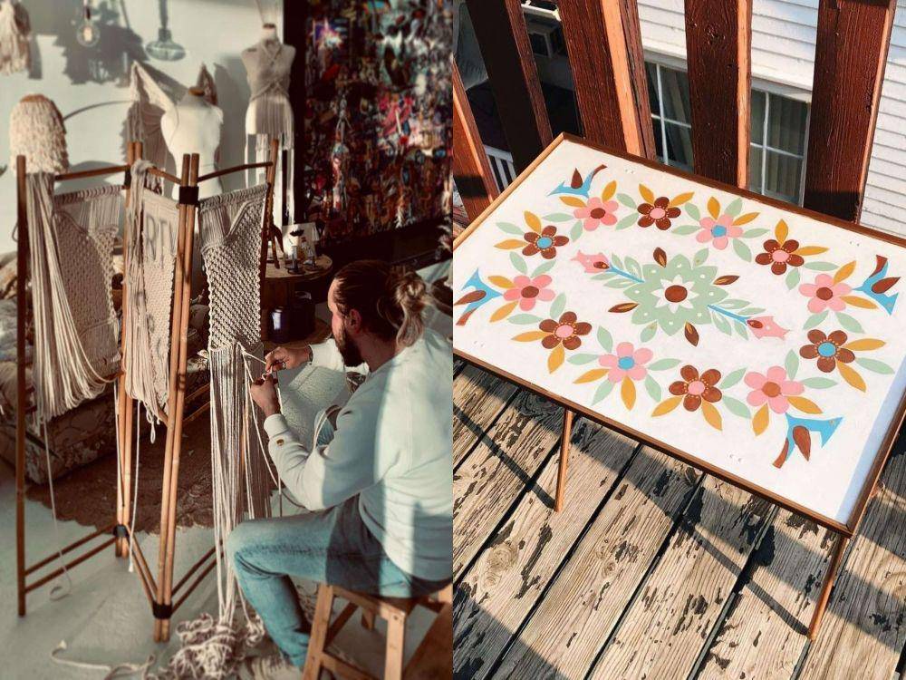 Perabot upcycle (instagram.com/mrmacrame & instagram.com/lunarcowgirl)