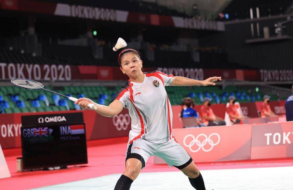 Ganda putri Indonesia, Greysia Polii/Apriyani Rahayu di Olimpiade Tokyo 2020 (dok. NOC Indonesia)