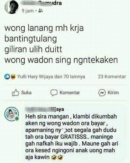 meme bahasa daerah (instagram.com/netizenserang)