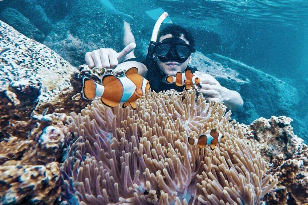 Snorkeling di perairan Pulau Weh (instagram.com/irfanhilmy_)